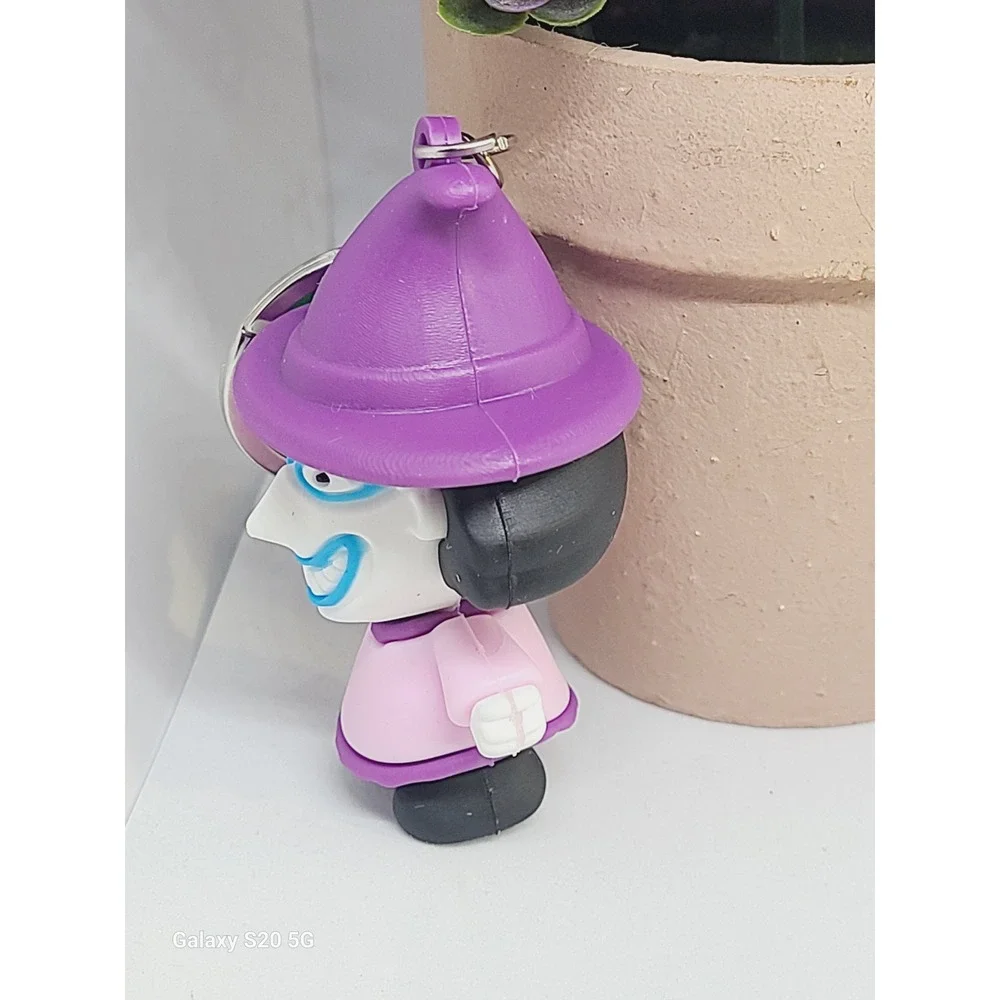 Nightmare Before‎ Christmas Lock Shock and Barrel Witch Hat Keychain Collectible - Picture 3 of 7